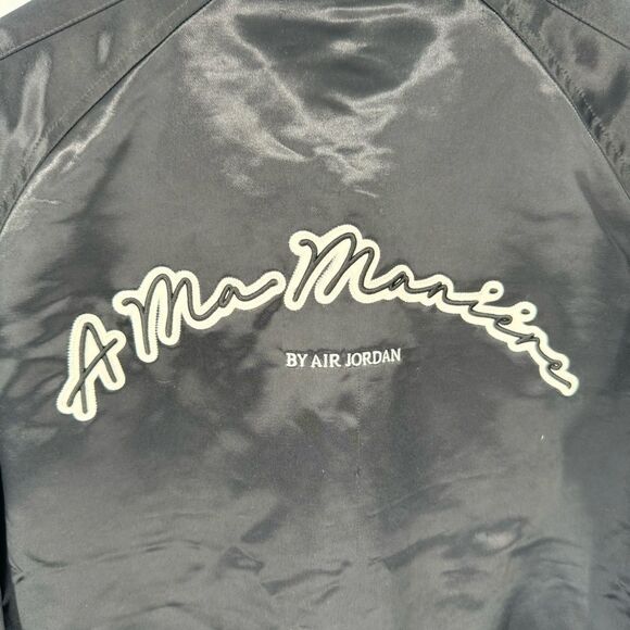 Air‎ Jordan x A Ma Maniére Souvenir Jacket Black Size Medium - Picture 9 of 15